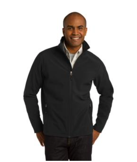 Men's  Port Authority Core Soft Shell Jacket in Black Main Image